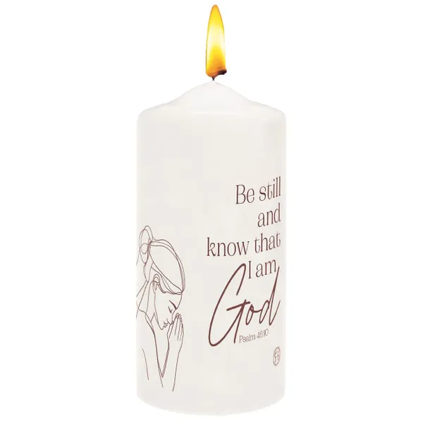 Produktbild des Artikels Kerze "Be still and know that I am God" ()