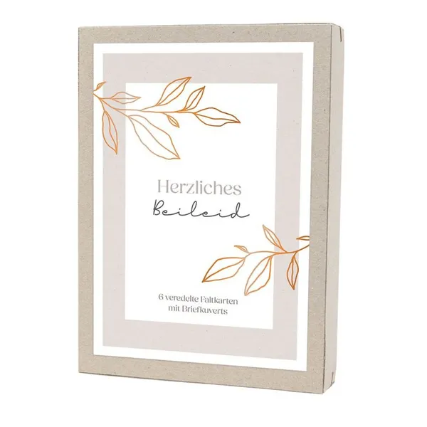 Produktbild des Artikels Kartenbox - Herzliches Beileid (Schreibwaren)