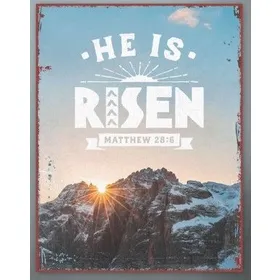 Produktbild des Artikels Metallschild groß - He is Risen ()