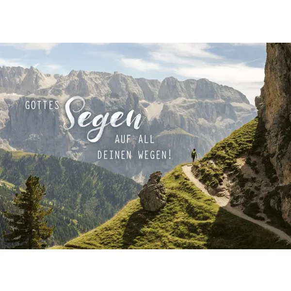 Produktbild des Artikels Postkarten "Gottes Segen"  - Wanderweg 12 Stück (Schreibwaren)