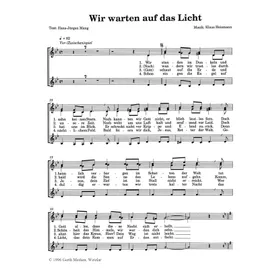 Produktbild des Artikels Wir warten auf das Licht (Noten - Download)