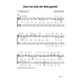 Produktbild des Artikels Also hat Gott die Welt geliebt (Noten - Download)