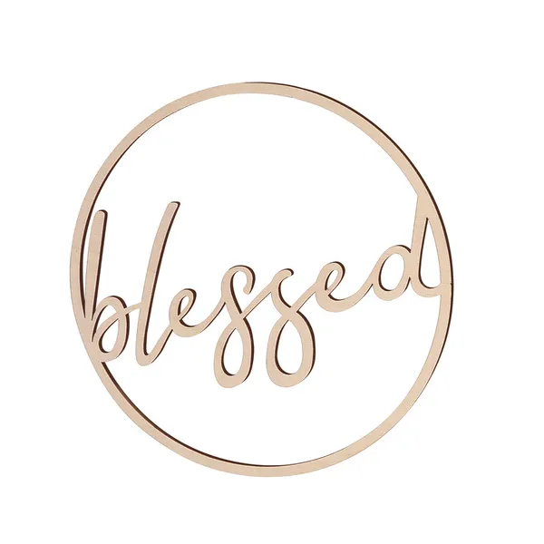 Produktbild des Artikels Deko-Holzreif "blessed" ()