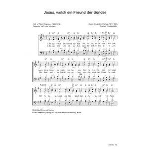Produktbild des Artikels Jesus, welch ein Freund der Sünder (Noten - Download)