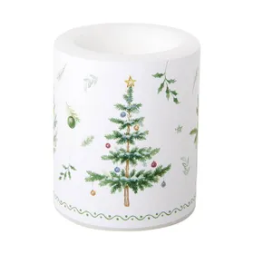 Produktbild des Artikels Kerze/Windlicht "Tannenbäume" ()