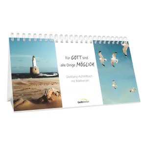 Produktbild des Artikels Für Gott sind alle Dinge möglich – Dreiklang-Aufstellbuch (Buch - Spiralbindung)