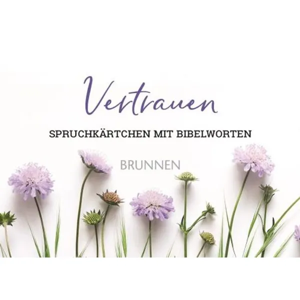 Produktbild des Artikels Spruchkärtchen mit Bibelworten 2 "Vertrauen" (Schreibwaren)