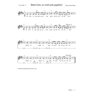 Produktbild des Artikels Bittet Gott, so wird euch gegeben! (Noten - Download)