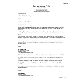 Produktbild des Artikels Der verlorene Sohn (Liedtexte) (Noten - Download)