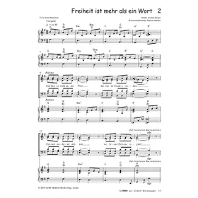 Produktbild des Artikels Freiheit ist mehr als ein Wort (Noten - Download)