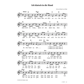 Produktbild des Artikels Ich klatsch in die Hand (Noten - Download)