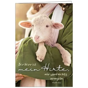 Produktbild des Artikels Faltkarte: Der Herr ist mein Hirte - Neutral (Schreibwaren)