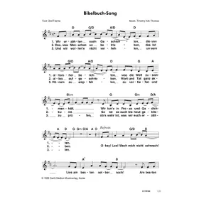 Produktbild des Artikels Bibelbuch-Song (Noten - Download)