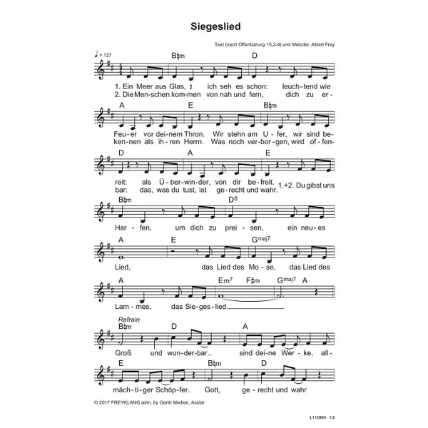 Produktbild des Artikels Siegeslied (Noten - Download)