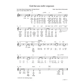 Produktbild des Artikels Gott hat uns nicht vergessen (Noten - Download)