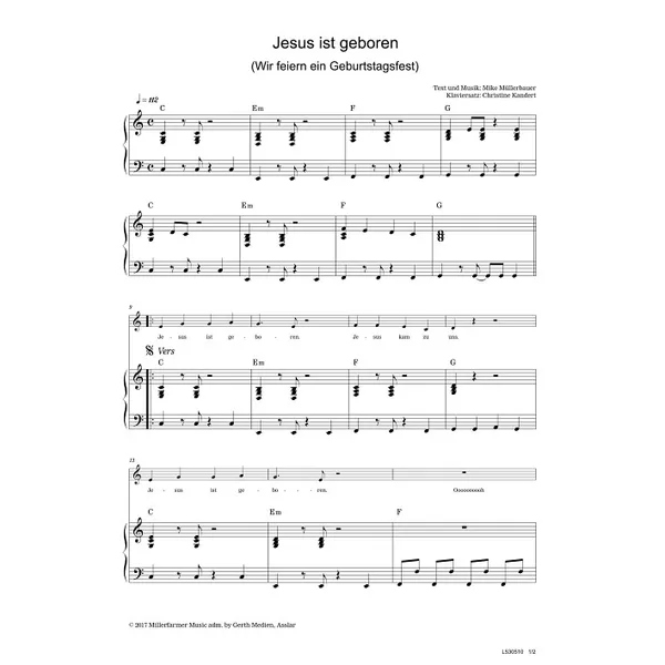 Produktbild des Artikels Jesus ist geboren (Wir feiern ein Geburtstagsfest) (Noten - Download)