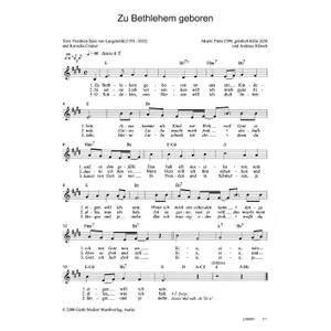 Produktbild des Artikels Zu Bethlehem geboren (Noten - Download)