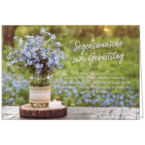 Produktbild des Artikels Faltkarte: Segenswünsche zum Geburtstag (Schreibwaren)