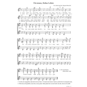 Produktbild des Artikels Ein neues, frohes Leben (Noten - Download)