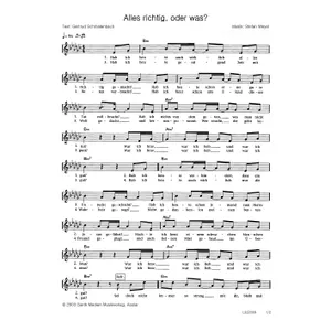Produktbild des Artikels Alles richtig oder was (Noten - Download)