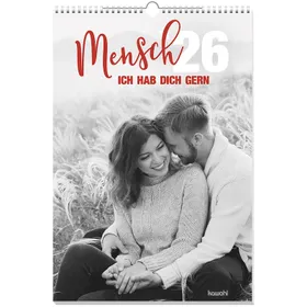 Produktbild des Artikels Mensch ich hab dich gern 2026 - Wandkalender (Kalender - Spiralbindung)
