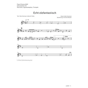 Produktbild des Artikels Echt elefantastisch (Noten - Download)