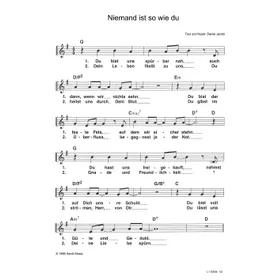 Produktbild des Artikels Niemand ist so wie du (Noten - Download)