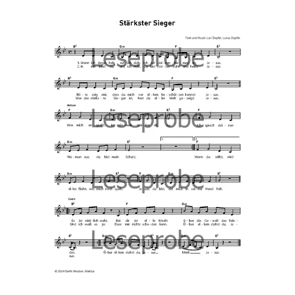 Produktbild des Artikels Stärkster Sieger (Noten - Download)