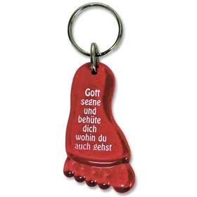 Produktbild des Artikels Schlüsselanhänger "Fuß" - rot ()