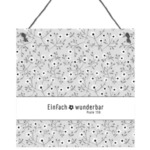 Produktbild des Artikels Deko-Schild „Einfach wunderbar“ ()