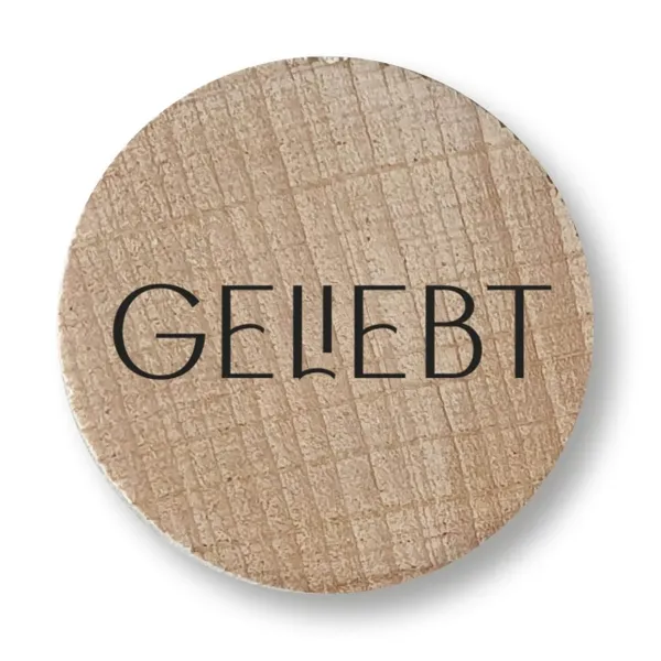 Produktbild des Artikels Holzmagnet - Geliebt ()