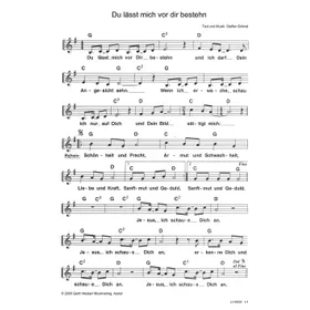 Produktbild des Artikels Du lässt mich vor dir bestehn (Noten - Download)