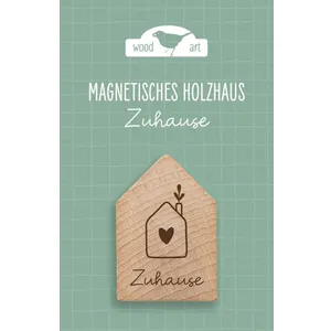 Produktbild des Artikels Holzhaus Magnet "Zuhause" (Schreibwaren)