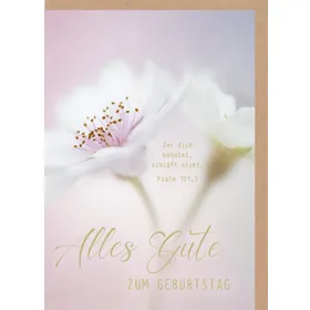 Produktbild des Artikels Faltkarte "Alles Gute zum Geburtstag" - Blüte (Schreibwaren)