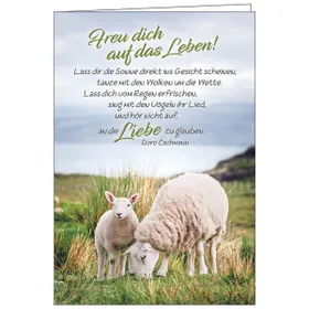 Produktbild des Artikels Faltkarte: Freu dich auf das Leben - Neutral (Schreibwaren)