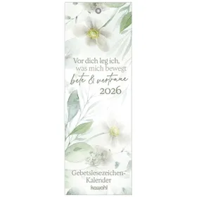 Produktbild des Artikels Vor dich leg ich, was mich bewegt 2026 - Lesezeichen-Kalender (Kalender - Spiralbindung)