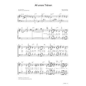 Produktbild des Artikels All unsre Tränen (Noten - Download)
