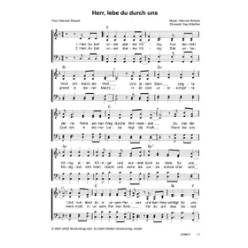 Produktbild des Artikels Herr, lebe du durch uns (Noten - Download)