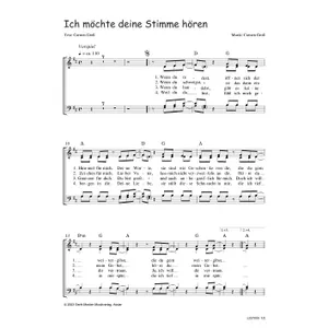 Produktbild des Artikels Ich möchte deine Stimme hören (Noten - Download)