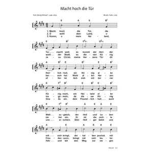 Produktbild des Artikels Macht hoch die Tür (Noten - Download)