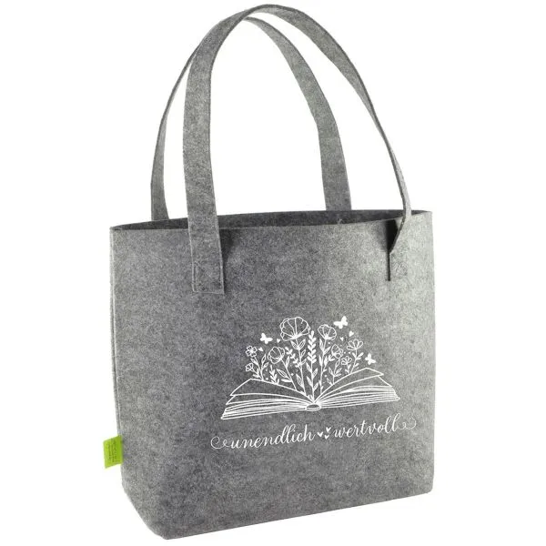 Produktbild des Artikels Filz-Shopper "unendlich wertvoll" ()