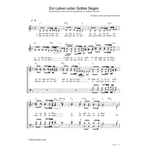 Produktbild des Artikels Ein Leben unter Gottes Segen (Noten - Download)