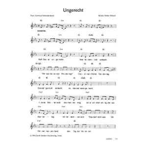Produktbild des Artikels Ungerecht (Noten - Download)