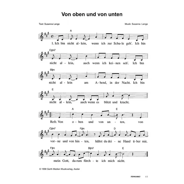 Produktbild des Artikels Von oben und von unten (Noten - Download)