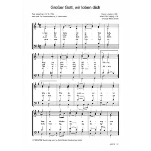Produktbild des Artikels Großer Gott, wir loben dich (Noten - Download)