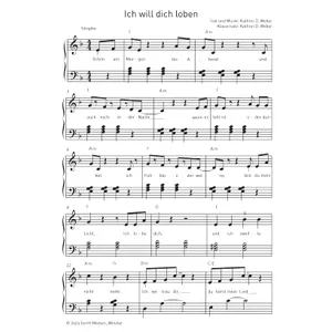 Produktbild des Artikels Ich will dich loben (Noten - Download)
