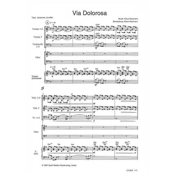 Produktbild des Artikels Via Dolorosa (Noten - Download)