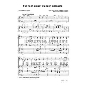 Produktbild des Artikels Für mich gingst du nach Golgatha (Noten - Download)