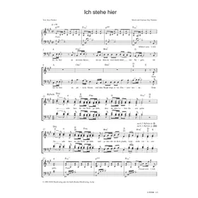 Produktbild des Artikels Ich stehe hier (Noten - Download)