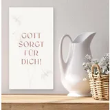 Stimmungsbild zu Metallschild: Gott sorgt für Dich!